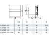 Cata E-100G ventilátor üveg előlappal, fehér