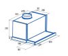 Cata TF-6600/A Beépíthető teleszkópos páraelszívó | 645m3/óra | 60 cm | Ezüst