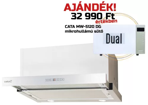 CATA - Páraelszívó TFH-7600 X inox + AJÁNDÉK CATA MW-5120 DG green mikrohullámú sütő - A készlet erejéig rendelhető!