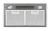 Cata GT-PLUS 45 X/L Álkürtőbe beépíthető páraelszívó | 1115m3/óra | 45 cm | Inox