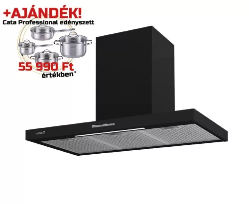 CATA - Páraelszívó SYGMA 9010 BK + CATA PROFESSIONAL edényszett - A készlet erejéig rendelhető!