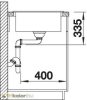 BLANCO ZIA XL 6 S Beépíthető gránit mosogató alumetál