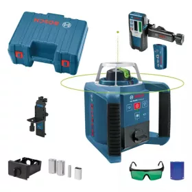   BOSCH 0601061701 GRL 300 HVG zöld Forgólézer + LR 1G Lézervevő + RC 1 Távirányító + WM 4 Tartó