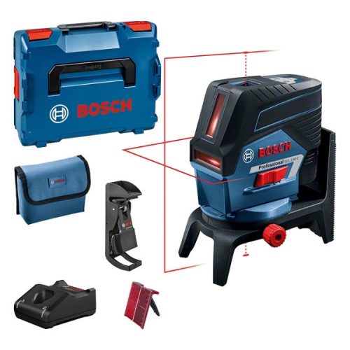 BOSCH 0601066G03 GCL 2-50 C Kombilézer + RM 2 Tartó + BM 3 Fali tartó