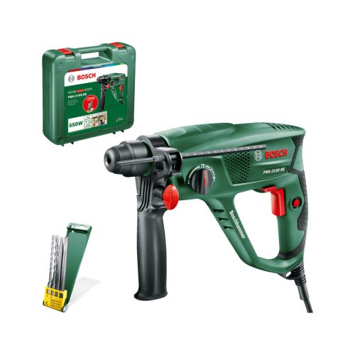 BOSCH 06033A9302 PBH PBH 2100 RE Fúrókalapács + Tartozékkészlet kofferben