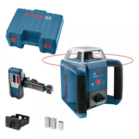   BOSCH 061599403U GRL 400 H Forgólézer + BT 170 HD Állvány + GR 240 Mérőléc + LR 1 Lézervevő