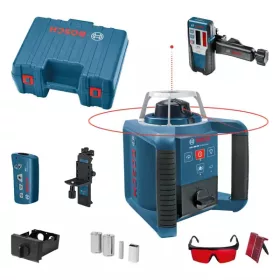   BOSCH 061599403Y GRL 300 HV Forgólézer + BT 300 Állvány + GR 240 Mérőléc + LR 1 Lézervevő + RC 1 Távirányító + WM 4 Tartó