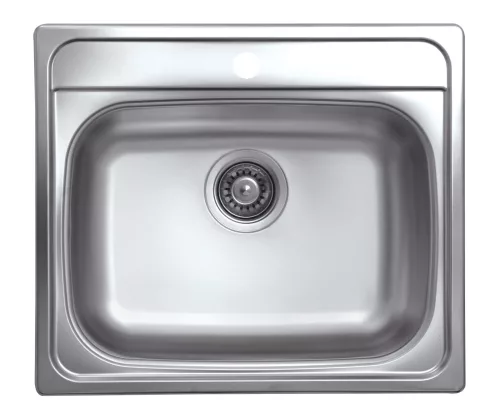 EVIDO AQUA natúr rozsdamentes acél mosogató, 570 x 490 mm