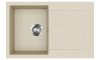 EVIDO Cubo 45S gránit mosogató, 780 x 500 mm, bézs