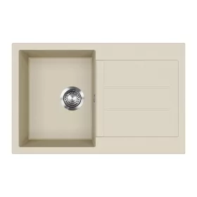 EVIDO CUBO 45 S gránit mosogató, 780 x 500 mm, bézs