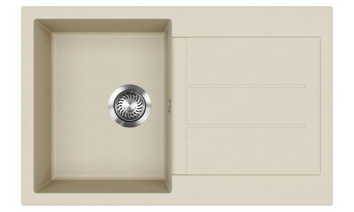 EVIDO Cubo 45S gránit mosogató, 780 x 500 mm, bézs