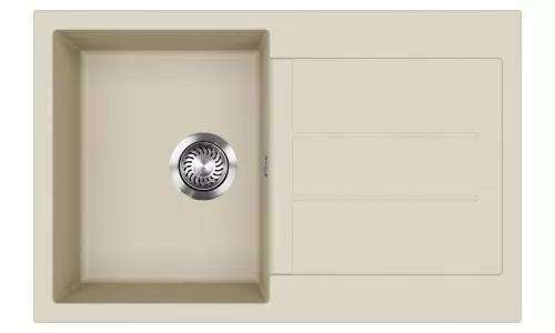 EVIDO CUBO 45 S gránit mosogató, 780 x 500 mm, bézs