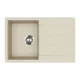 EVIDO CUBO 45 S gránit mosogató, 780 x 500 mm, bézs