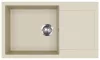 EVIDO Cubo XL 6S compact gránit mosogató, 860 x 500 mm, bézs