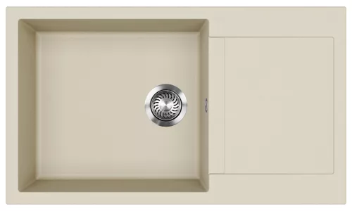 EVIDO Cubo XL 6S compact gránit mosogató, 860 x 500 mm, bézs