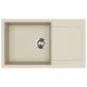 EVIDO Cubo XL 6S compact gránit mosogató, 860 x 500 mm, bézs