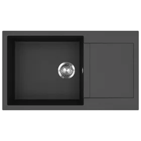   EVIDO CUBO XL 6 S Compact gránit mosogató, 860 x 500 mm, antracit