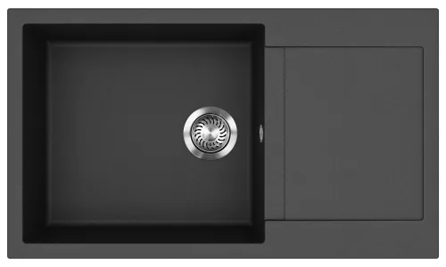 EVIDO CUBO XL 6 S Compact gránit mosogató, 860 x 500 mm, antracit