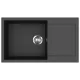 EVIDO CUBO XL 6 S Compact gránit mosogató, 860 x 500 mm, antracit