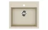 EVIDO QUADRO 6 gránit mosogató, 565 x 510 mm, bézs