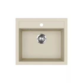 EVIDO QUADRO 6 gránit mosogató, 565 x 510 mm, bézs