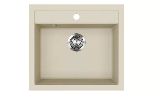 EVIDO QUADRO 6 gránit mosogató, 565 x 510 mm, bézs