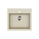EVIDO QUADRO 6 gránit mosogató, 565 x 510 mm, bézs
