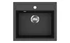 EVIDO QUADRO 6 gránit mosogató, 565 x 510 mm, antracit