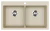 EVIDO QUADRO 9 gránit mosogató, 860 x 510 mm, bézs