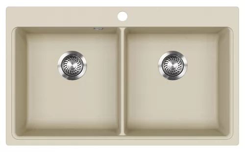 EVIDO QUADRO 9 gránit mosogató, 860 x 510 mm, bézs