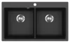 EVIDO QUADRO 9 gránit mosogató, 860 x 510 mm, antracit
