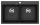 EVIDO QUADRO 9 gránit mosogató, 860 x 510 mm, antracit