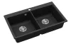 EVIDO QUADRO 9 gránit mosogató, 860 x 510 mm, antracit
