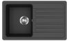 EVIDO Home 45S gránit mosogató, 765 x 460mm, antracit