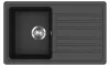 EVIDO HOME 45 S gránit mosogató, 765 x 460 mm, antracit
