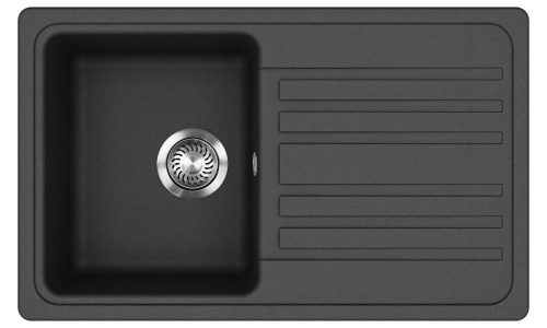 EVIDO Home 45S gránit mosogató, 765 x 460mm, antracit