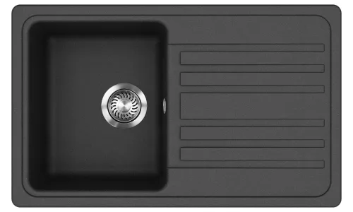 EVIDO HOME 45 S gránit mosogató, 765 x 460 mm, antracit