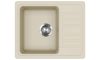 EVIDO Home 45S compact gránit mosogató, 575 x 460 mm, bézs