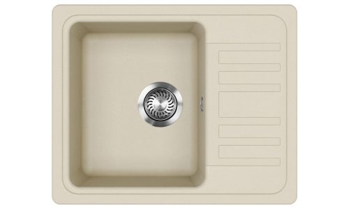 EVIDO Home 45S compact gránit mosogató, 575 x 460 mm, bézs