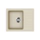 EVIDO Home 45S compact gránit mosogató, 575 x 460 mm, bézs