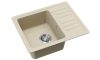 EVIDO Home 45S compact gránit mosogató, 575 x 460 mm, bézs