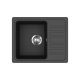EVIDO Home 45S compact gránit mosogató, antracit  575 x 460 mm,
