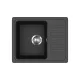 EVIDO HOME 45 S Compact gránit mosogató, 575 x 460 mm, antracit