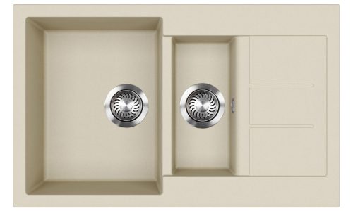 EVIDO Cubo 6S compact gránit mosogató800x500 bézs