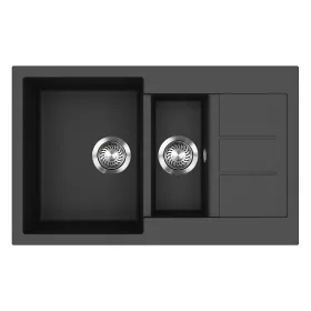   EVIDO CUBO 6 S Compact gránit mosogató, 800 x 500 mm, antracit