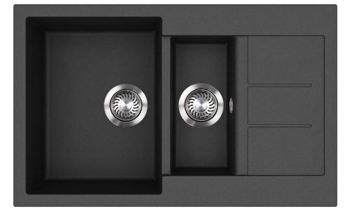 EVIDO Cubo 6S compact gránit mosogató800x500 antracit