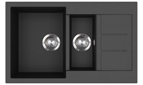 EVIDO Cubo 6S compact gránit mosogató800x500 antracit