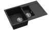 EVIDO CUBO 6 S Compact gránit mosogató, 800 x 500 mm, antracit
