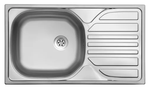 EVIDO BASIC MINI natúr rozsdamentes acél mosogató, 760 x 435 mm