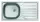 EVIDO BASIC natúr rozsdamentes acél mosogató, 860 x 435 mm